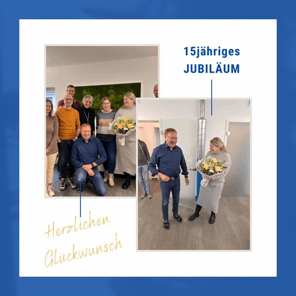 15 jähriges Jubiläum Pia Günther 